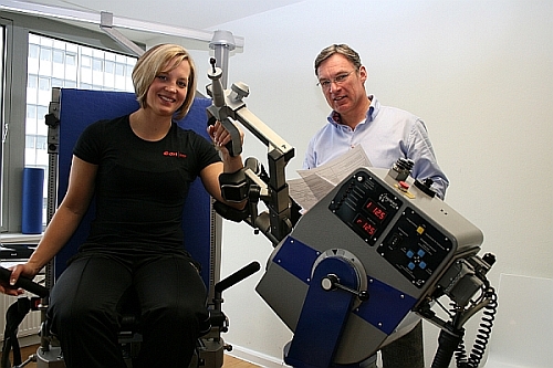 Annika Mehlhorn und Dr. Lehmann