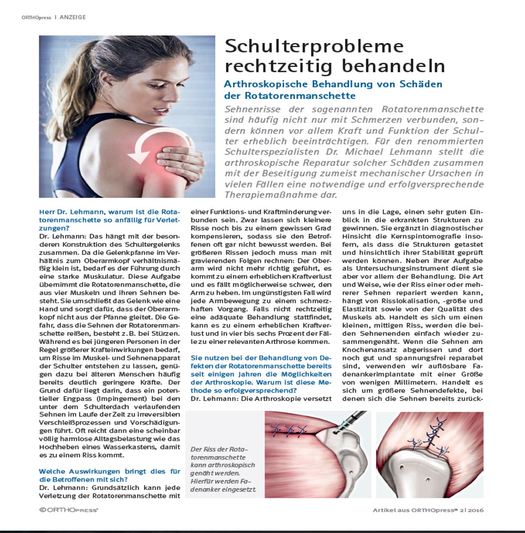 Schulterprobleme orthopress